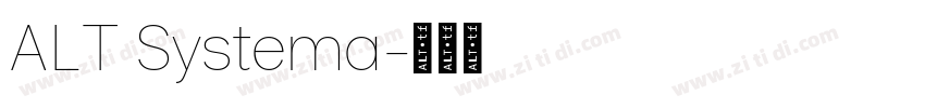 ALT Systema字体转换